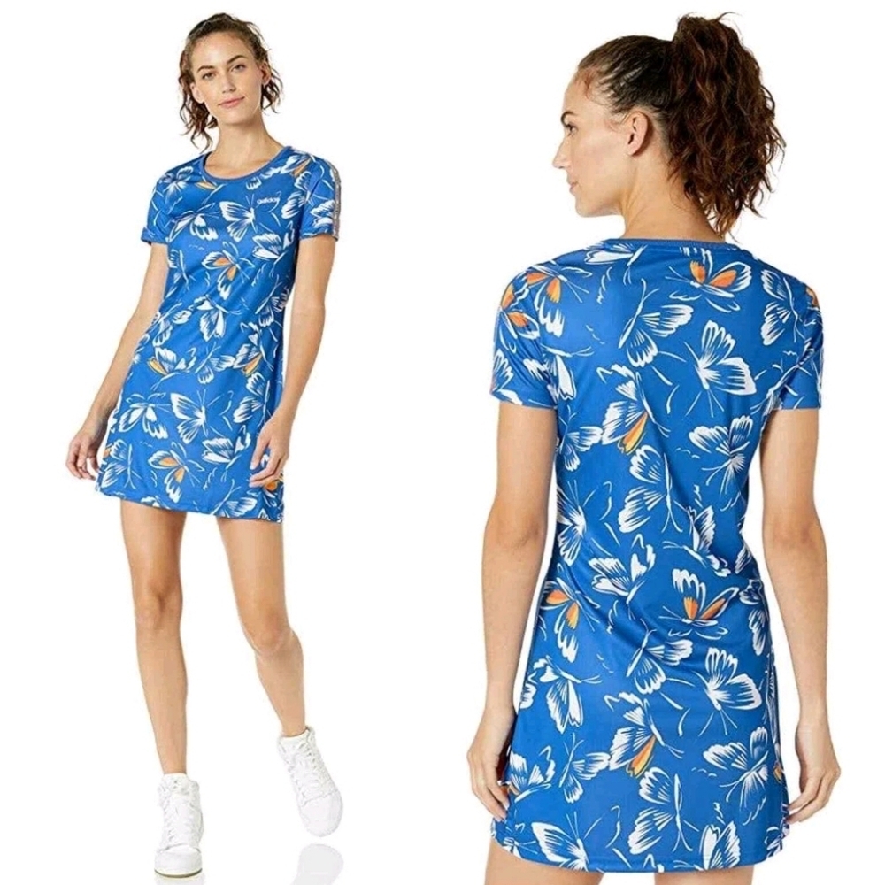 Adidas x Farm Rio Butterfly Dress Size XS Short Sleeve Mini EUC